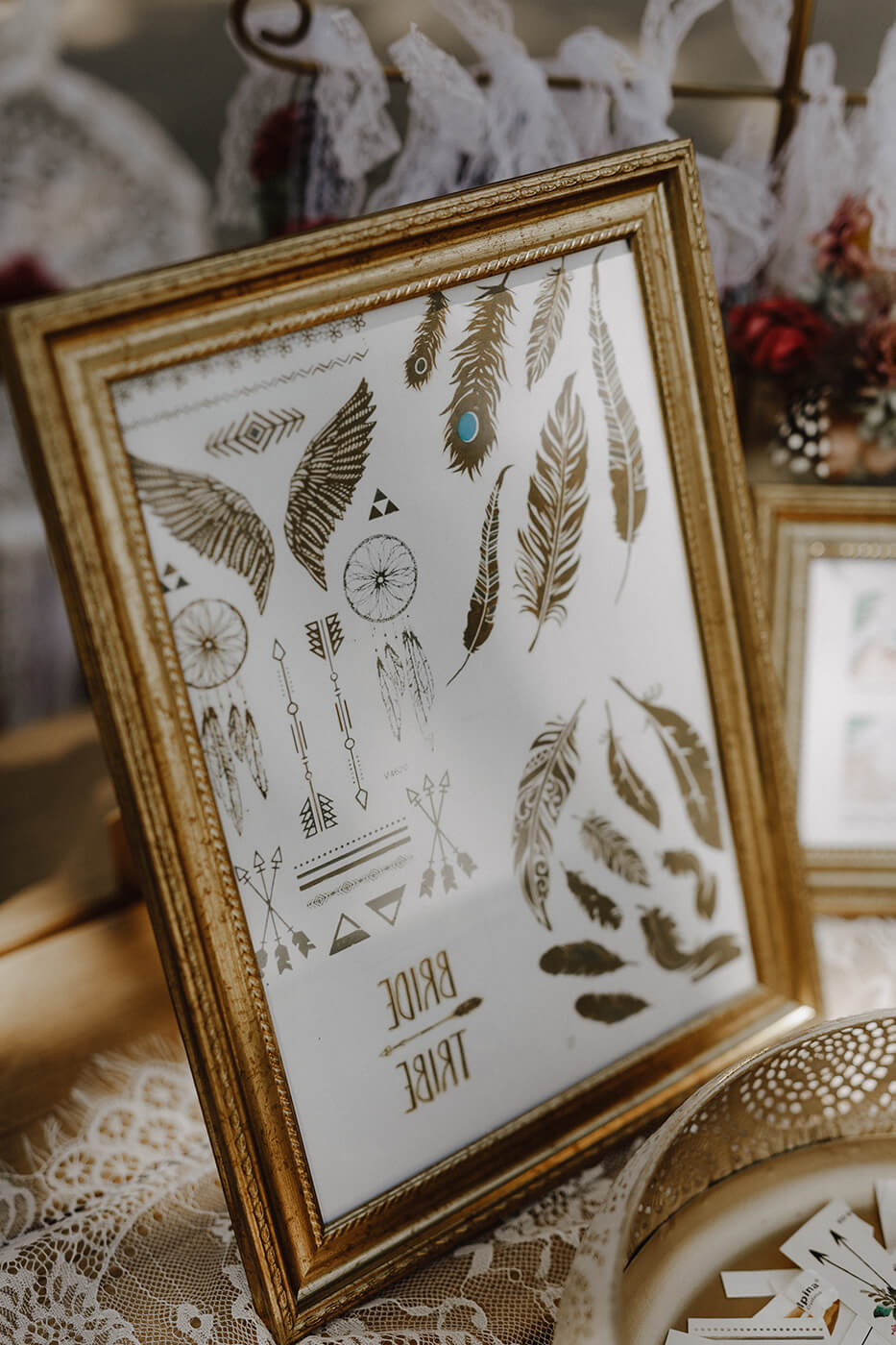 Tattoobar Hochzeitsaccessoires Bohohochzeit - Dekoverleih lovely wild moments